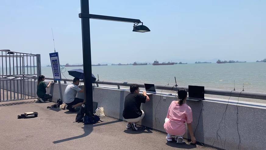 舟山群岛跨岛通信新突破 陈宏铭团队完成22公里远距窄带传输测试与设备维护保障